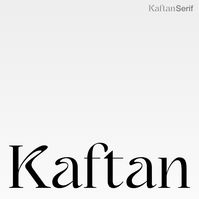 A stunning example of modern typography with the word "kaftan" rendered in bold, black and white serifs.  The graphic design by Victor Bartis is clean and impactful, showcasing the power of simple, elegant typography.
#ModernTypography #ad