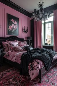 29 Stunning Pink and Black Bedroom Ideas for a Chic and Modern Look 18