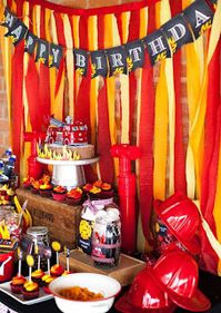 100 Ideas de decoración para Cumpleaños de Bomberos