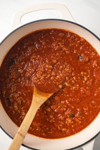 Ground turkey meat sauce is a lean meat sauce made with ground turkey meat instead of ground beef. Serve this healthy and hearty meat sauce with your favorite pasta!