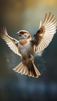 Embark on a journey with our 4K Ultra Detailed Sparrow in Flight Smartphone Wallpaper, capturing the exquisite beauty of a sparrow in mid-flight. This breathtaking wildlife photograph brings the freedom and grace of nature to your fingertips. Tailored for both iPhone and Android lock screens, elevate your device with the enchanting and detailed presence of this charming bird in stunning ultra resolution.