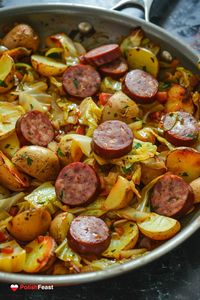 Polish Kielbasa Cabbage Potato Skillet - Polish Feast