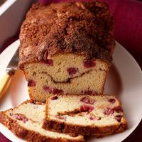 Rhubarb Streusel Bread is a little something sweet for breakfast.