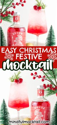 Looking for easy but impressive festival mocktails this holiday season? Ready in just 5 minutes, this 3-ingredient non-alcoholic drink is perfect for entertaining or for sipping whilst decorating your tree.