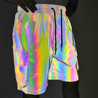 Holographic Shorts with Side Pockets - Reflective