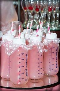 this is the cutest baby shower idea. but in blue! Could be cocktails or non-alcoholic