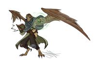 [Commission] Aarakocra Wind Wizard : characterdrawing