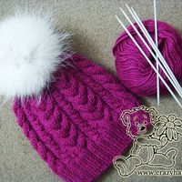 Wine cable knitted hat - Step-by-step tutorial here..  size US 4 circulars..  could use larger needles tho.. she said multiples of 20, so could use less stitches anyways, some say its quite large.. or could make a child size.. could use my size 8's..  ?   :)