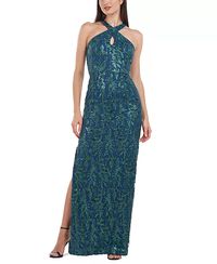 JS Collections - Women's Rita Embroidered Sequined Gown