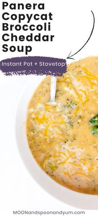 Instant Pot Broccoli Cheddar Soup (Panera Copycat)