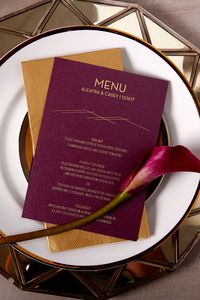 Design Beautiful Wedding Reception Menus