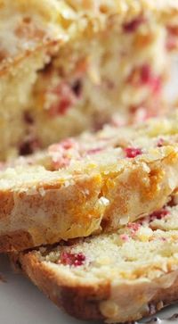 Cranberry Orange Cream Cheese Pound Cake