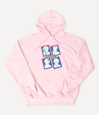 This fabulous hoodie, in collaboration with The Golden Girls, is crafted in a cozy pink cotton blend. Featuring a graphic of the iconic ladies themselves and the text "Squad Goals". Outfitted with long sleeves and a drawstring hood.