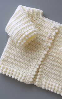 Cotswold Baby Cardigan Crochet Pattern - Crochet 'n' Create