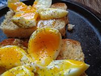 Smashed Eggs On Toast