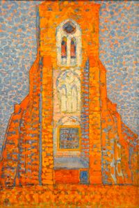 Piet Mondrian - Sun, Church in Zeeland, Zoutelande Church … | Flickr