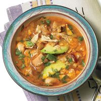 Crock pot Chicken Lime, Avocado, and Cilantro Soup - rachael ray