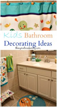 Kids Bathroom Decorating Ideas http://thenymelrosefamily.com/2014/08/kids-bathroom-decorating-ideas.html#_a5y_p=2129670