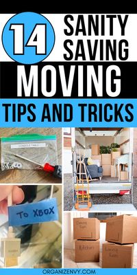 Moving is one of the most stressful life events! Overcome the overwhelm with 14 tips to: plan your move, declutter before a move, how to pack for a move and more. Moving tips packing organizing | Moving tips packing downsizing | Moving tips bedroom | Moving tips long distance