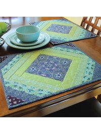 Quilt As You Go Placemats Casablanca Pattern w/ Pre-Printed Batting