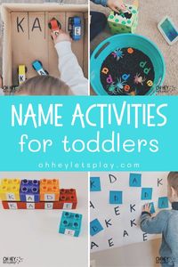 If you are searching for fun ways to teach your child how to recognize and spell his/her name, this post is for you! Here you’ll find 12 simple, hands-on name activities to help your toddler or preschooler identify the letters in his/her name, learn to spell his/her name and differentiate between the lowercase and uppercase letters in his/her name. Each of these name activities includes simple materials and gives your child a chance to practice their name in fun and engaging ways. Find them here