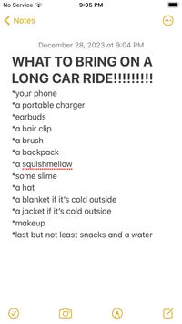 U r always in the car, yet u r going to a friends house that is hours away and u think u would be bored, bring all this stuff i listed out for u. Follow and save!!!!!!!!!