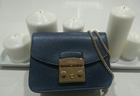 Furla Metropolis Mini Crossbody navy blue