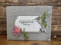 Thoughtful Expressions Hummingbird Color. #ThoughtfulExpressions #HummingbirdColor #StampinUp #FrenchieStamps #GreetingCards #PaperCrafting #RubberStamps