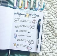 orning Routine Spread ⛵️ How long will you set yourself up in the morning? ⛲️ This beautiful spread is done by @studylaurr  You can the