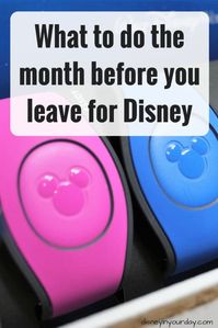 What to do the month before you leave for Disney - Disney in your Day