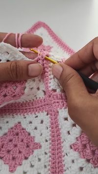 You'll Love This Granny Square Joining Method #shorts