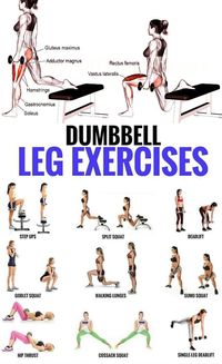 Top 5 Dumbbell Exercises for A Leg-Destroying Workout - Dumbbell - Ideas of Dumbbell #Dumbbell - If you want to build an awesome pair of legs this dumbbell leg workout will put you well in the right direction!Legs areoften neglected in the gym because of the effort youve got to put into training them.But itssoimportant that you do train legs no matterwhether your goals are to build muscle lose fat and tone up or strengthen your muscles! You can completely