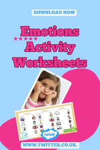 😄Expressing your feelings can be challenging - but!🤔 Twinkl's Emotions Activity Worksheets Activity makes it much easier to do!🤣 Download this resource by visiting the Twinkl.co.uk website today! 🫠