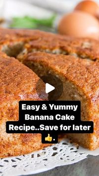 Baking•Lifestyle•Beauty on Instagram: "These is my go to Banana cake recipe,when I want to keep it simple!😅..

✨Ingredients:

2 ripe bananas.
1½ cups flour.
1 cup sugar.
1 tsp baking powder.
½ tsp baking soda.
½ cup butter.
2 eggs.
1 tsp vanilla.

✨Preparation:

✨Preheat oven to 350°F (175°C).

✨Mash bananas and mix with butter and sugar.

✨Add eggs and vanilla,then stir in dry ingredients.

✨Pour into pan and bake for 30-35 minutes.
.
.
#bakingtips
#bakingHacks
#bakingTools
#bakingSkills
#bakingTechniques
#chocolateLovers
#like 
#madeinnaija
#naijacakelovers
#follow 
#chroniclesofobythebaker
#blogger 
#bakingcoach
#businesscoach
#successcoach"