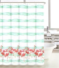 #amazon - Flamingo Novelty Fabric Shower Curtain