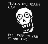 Undertale - Papyrus SHIRT - Trash Can T-Shirt