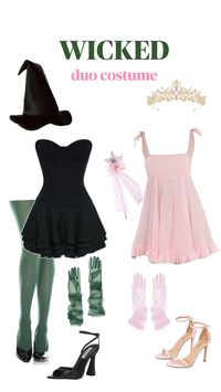 wicked duos costume for parties college inspiration aesthetic halloween outfits