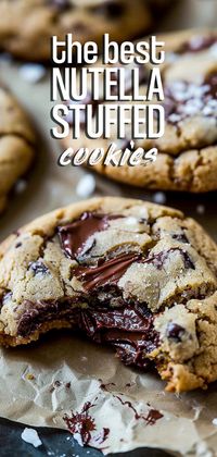 Nutella-Stuffed Chocolate Chip Cookies [30 Minutes] – Chasety