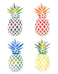 Watercolor Pineapple 8x10 Printable Instant by HaveALaugh on Etsy