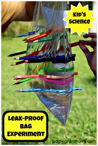 Leak Proof Bag Experiment for Kids #science #homeschool #preschool