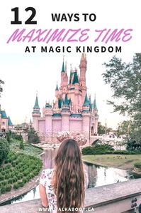 Walt Disney world is one of the busiest places in the world. When you visit you will want to be able to get the most out of your Disney days. These 12 tips to help maximize time at Magic Kingdom can actually make your day SO MUCH BETTER! Don't forget to save this pin to your board so you don't have to find it later and have a better time at Walt Disney World resort in Orlando Florida. #waltdisneyworld #magickingdom #disneytips #disneytripplanning.