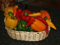 Learn how to make sweet pepper recipes like my favorite easy goat cheese appetizer, eggplant salad or learn how to stuff peppers.