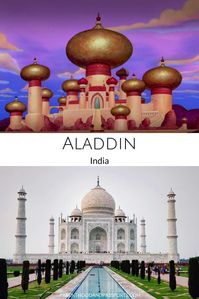 Here are 25 real-life places from Disney movies you can  actually visit including the Taj Mahal in India, which was one of the inspirations for the animated film, Aladdin