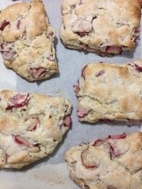 Rhubarb Scones