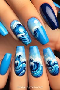 2024’s Most Stunning Blue Nail Designs Unveiled