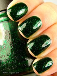 China Glaze Emerald Sparkle  "St. Patty's Day"