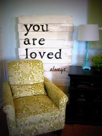 DIY - You Are Loved Sign #pallet #handmadesign