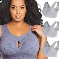 Our Anti-sagging Wirefree Bra is criss-cross designed in the front, good for supporting your bust in a firm but comfortable way.  Cross design with high-quality fabric effectively lifts and supports your breasts. Reduces sagging appearance and sufficiently relieves back pain.