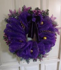 #purplewreath #christmaswreathideas