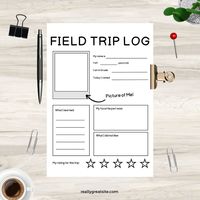 This is the perfect follow-up for school or homeschool field trips!  It is an instant download so it is ready to be printed off and filled out. It is sized for verticle/portrait printing on a full page. (8.5x11 inches). The file is downloadable as PDF which is for printing at home, or your local copy shop (staple, Office Depot).